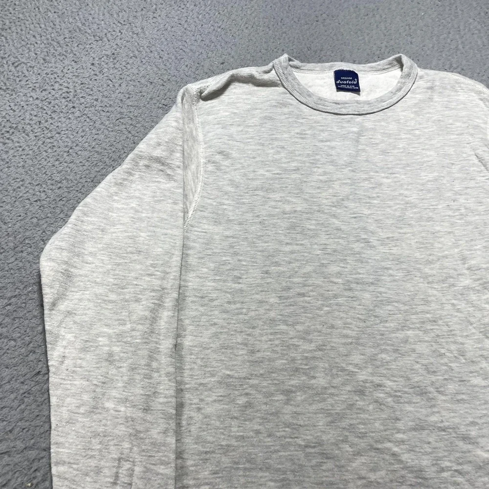 Duofold Thermal Shirt Mens M Gray Wool Cotton Long Sleeve Made USA Undershirt